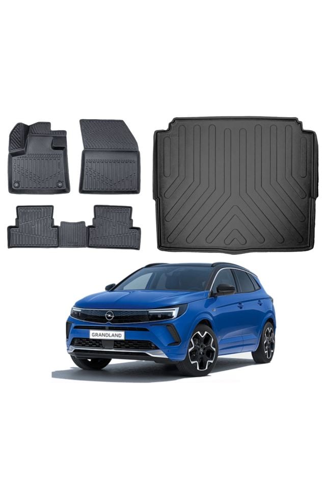 Opel Grandland 2019 Model Alt Bagaj Havuzu Paspas Takımı Maxi Eva Serisi