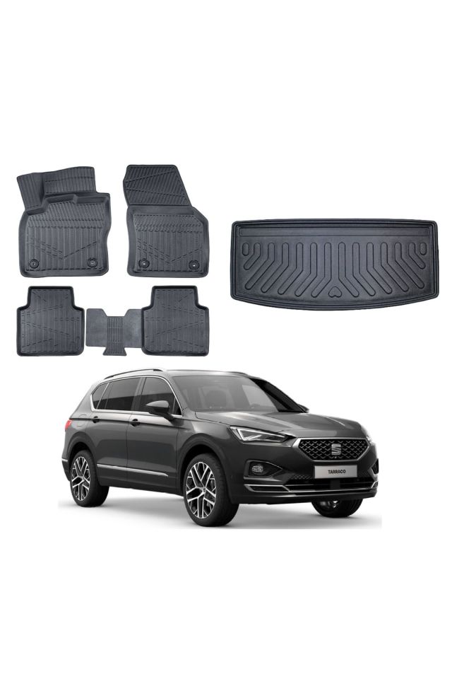 Seat Taracco 2024 Model 7 Koltuk Bagaj Havuzu Paspas Takımı Maxi Eva Serisi