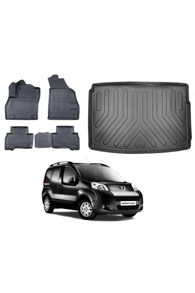 Peugeot Bipper 2008 Model Bagaj Havuzu Paspas Takımı Pro Eva Serisi