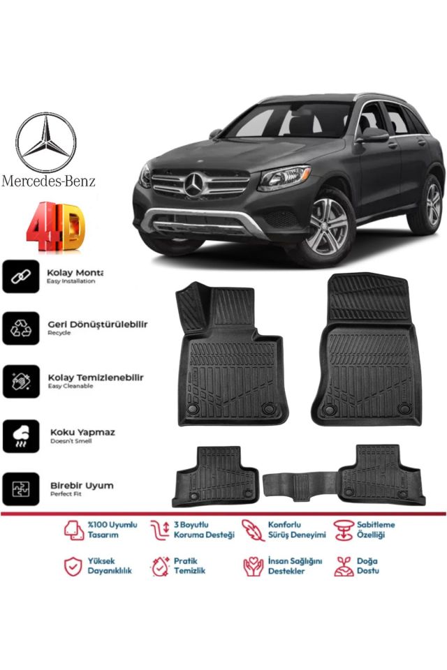 Mercedes GLC Suv 2015 Model 4D Havuzlu Paspas