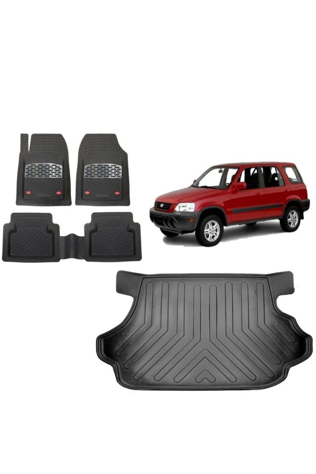 Honda CR-V 1999 Model 3D Bagaj Havuzu+3D Havuzlu SSafir Karbon Kromlu Paspas