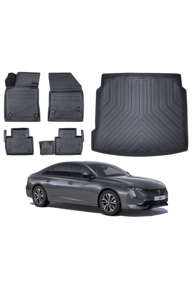 Peugeot 508  2022 Model Bagaj Havuzu Paspas Takımı Eva Serisi