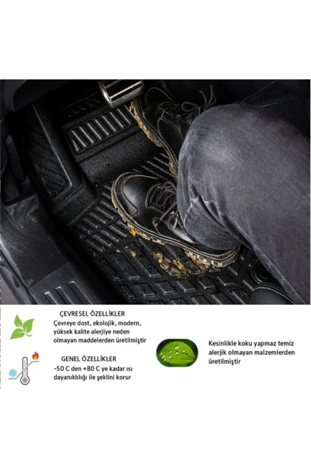 Mercedes E Serisi W213 2016-2023 3D Plastik Bagaj Havuzu+3D Araca Özel Paspas Takımı
