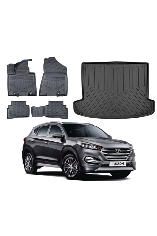 Hyundai Tucson 2018 Model Bagaj Havuzu Paspas Takımı Pro Eva Serisi