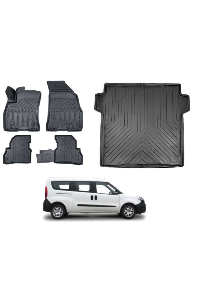 Fiat Doblo Maxi 2021 Model Bagaj Havuzu Paspas Takımı Pro Eva Serisi