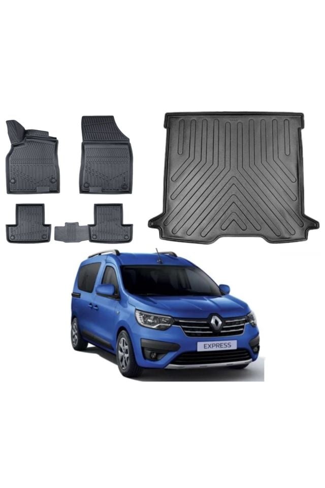 Renault Express 2022 Model Bagaj Havuzu Paspas Takımı Pro Eva Serisi