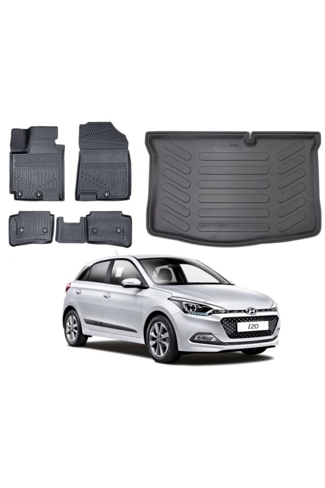 Hyundai İ20 2018 Model Bagaj Havuzu Paspas Takımı Pro Eva Serisi