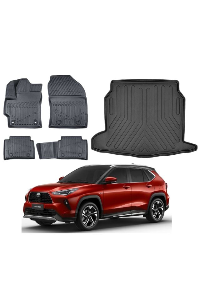 Toyota Yaris Cross 2024 Uyumlu Model Alt Bagaj Havuzu Paspas Takımı Eva Serisi