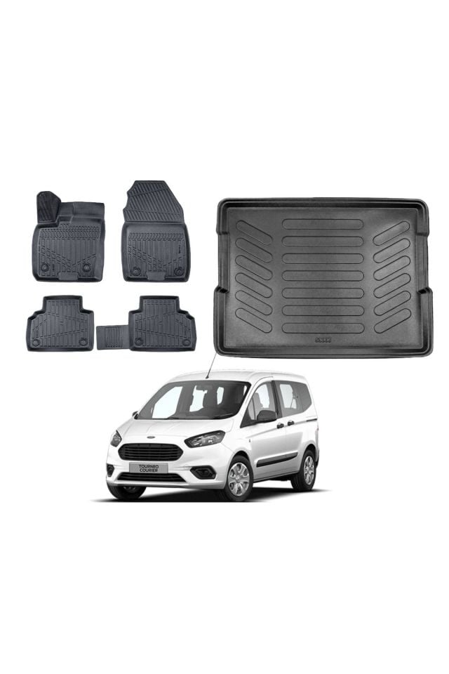 Ford Courier 2020 Model Bagaj Havuzu Paspas Takımı Pro Eva Serisi