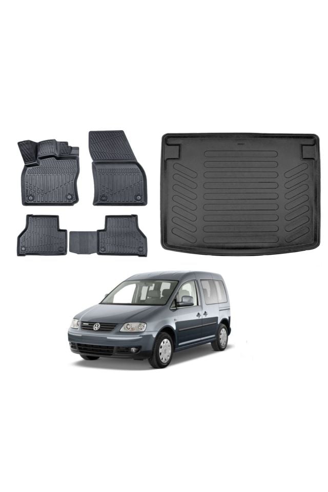 Volkswagen Caddy 2009 Model Bagaj Havuzu Paspas Takımı Pro Eva Serisi