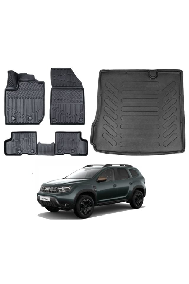 Dacia Duster 4X2 2024 Model Bagaj Havuzu Paspas Takımı Maxi Eva Serisi