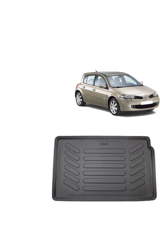 Renault Megane 2 Hatchback 2009 Uyumlu  3d Bagaj Havuzu+3d Siyah Havuzlu Paspas Takımı