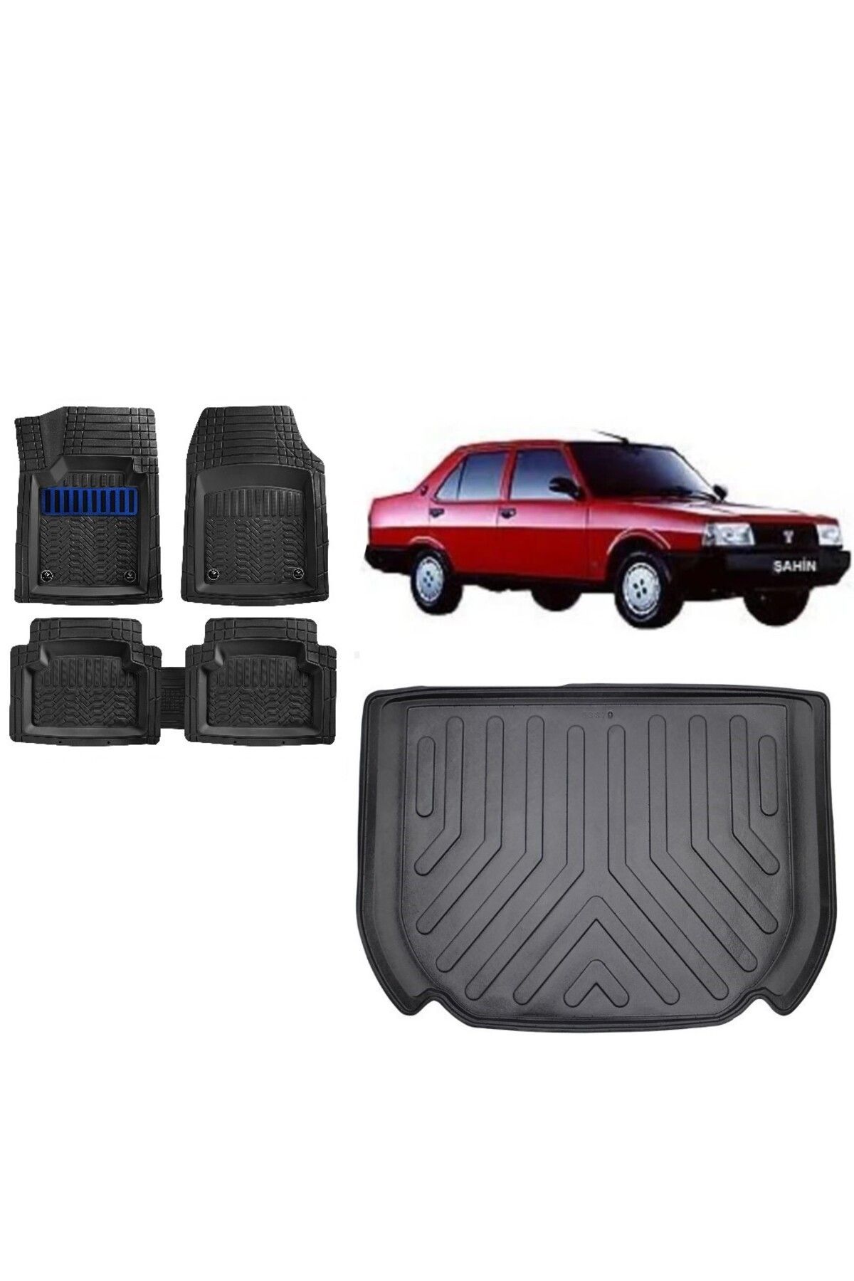 Doğan 1993 Model 3D Bagaj Havuzu+3D Havuzlu Maximum Mavi Kromlu Paspas