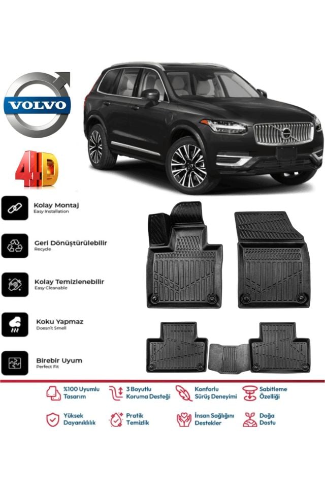 Volvo XC90 2023 Model 4D Havuzlu Paspas