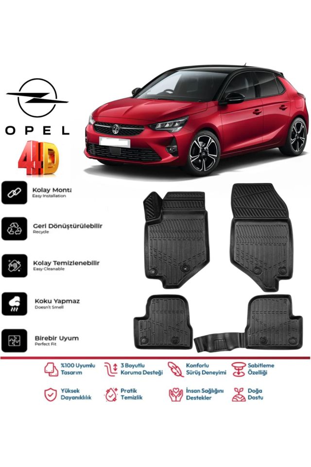 Opel Corsa F 2020 Model 4D Havuzlu Paspas