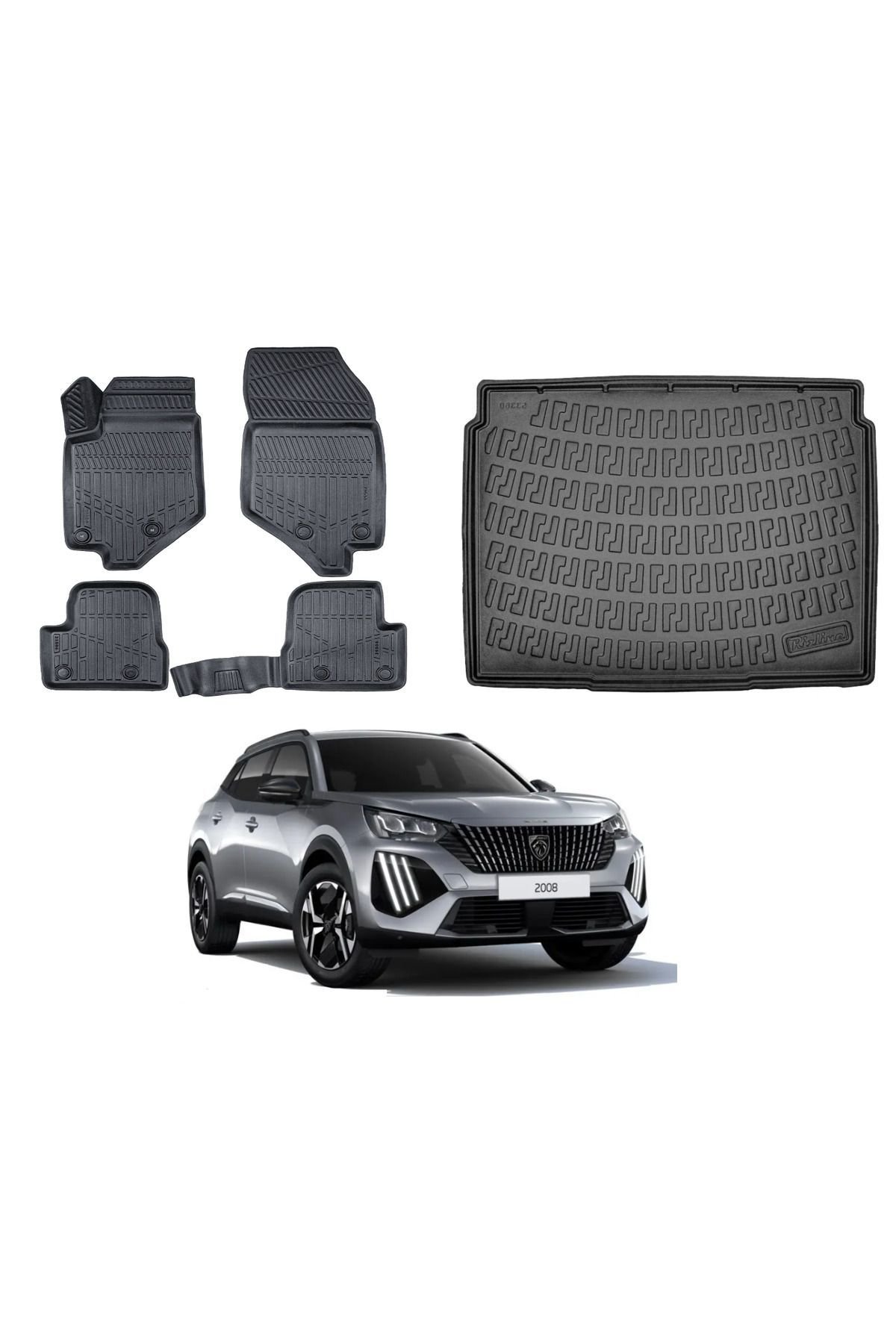 Peugeot 2008 2020 Model Alt Bagaj Havuzu Paspas Takımı Pro Eva Serisi