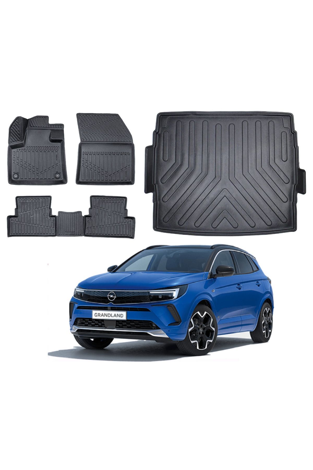 Opel Grandland 2019 Model Üst Bagaj Havuzu Paspas Takımı Maxi Eva Serisi