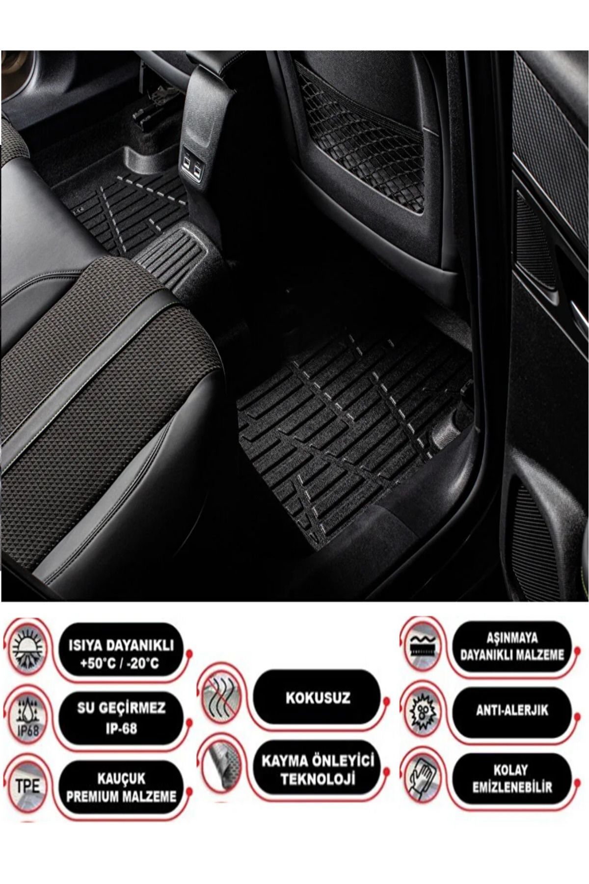 Seat Ibıza 2021 Model 4D Araca Özel Havuzlu Paspas Takımı