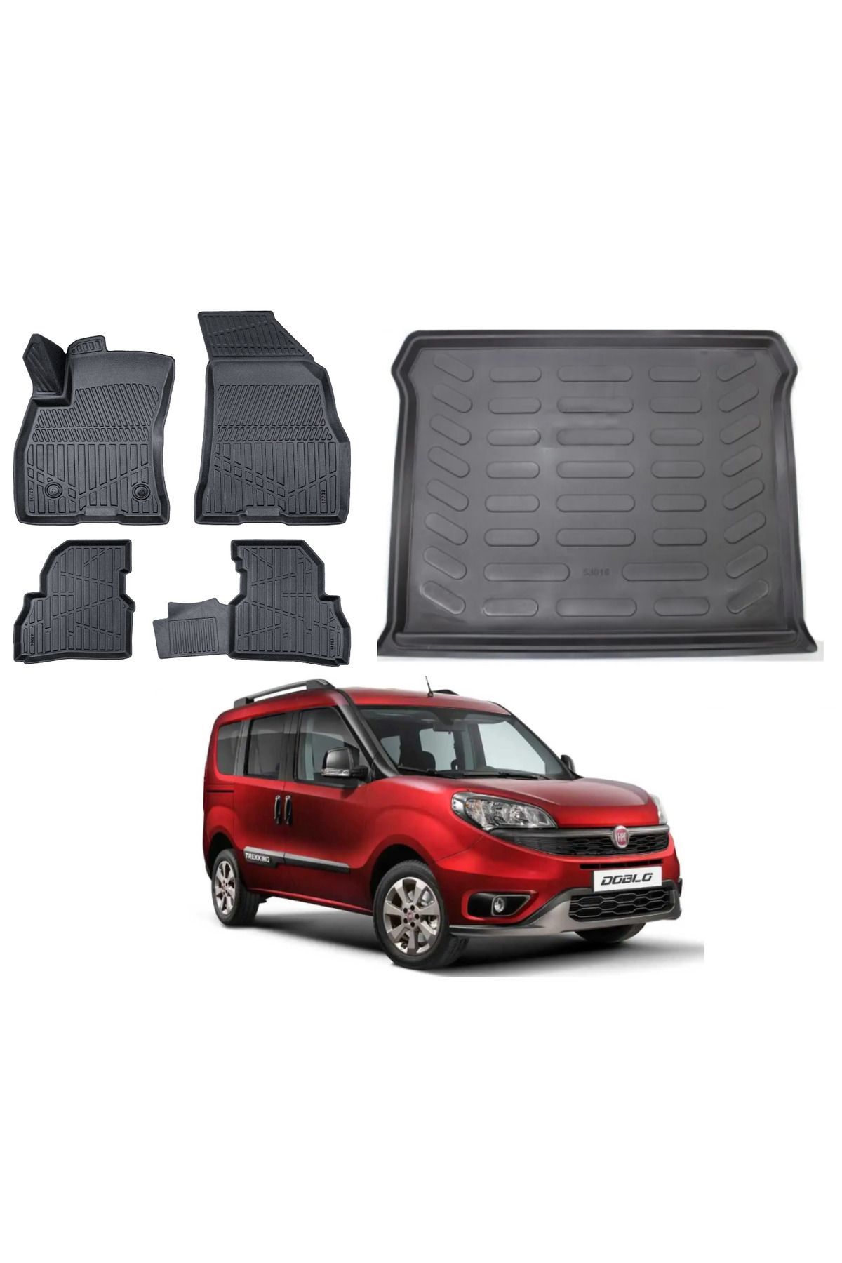 Fiat Doblo 2012 Model Bagaj Havuzu Paspas Takımı Pro Eva Serisi