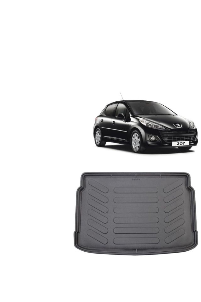 Peugeot 207 Hatchback 2014 Model 3D Bagaj Havuzu+3D Havuzlu Araca Özel Paspas Takımı