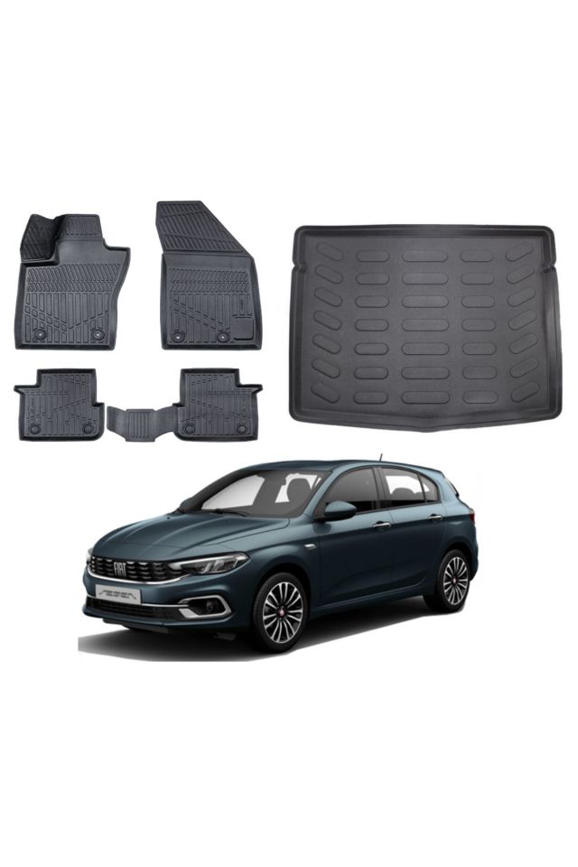 Fiat Egea Hatchback 2024 Model Stepneli Bagaj Havuzu Paspas Takımı Maxi Eva Serisi