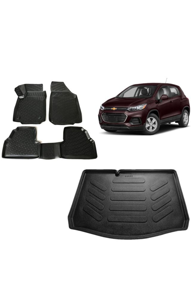 Chevrolet Trax 2020 Model 3D Bagaj Havuzu+3D Havuzlu Araca Özel Paspas Takımı