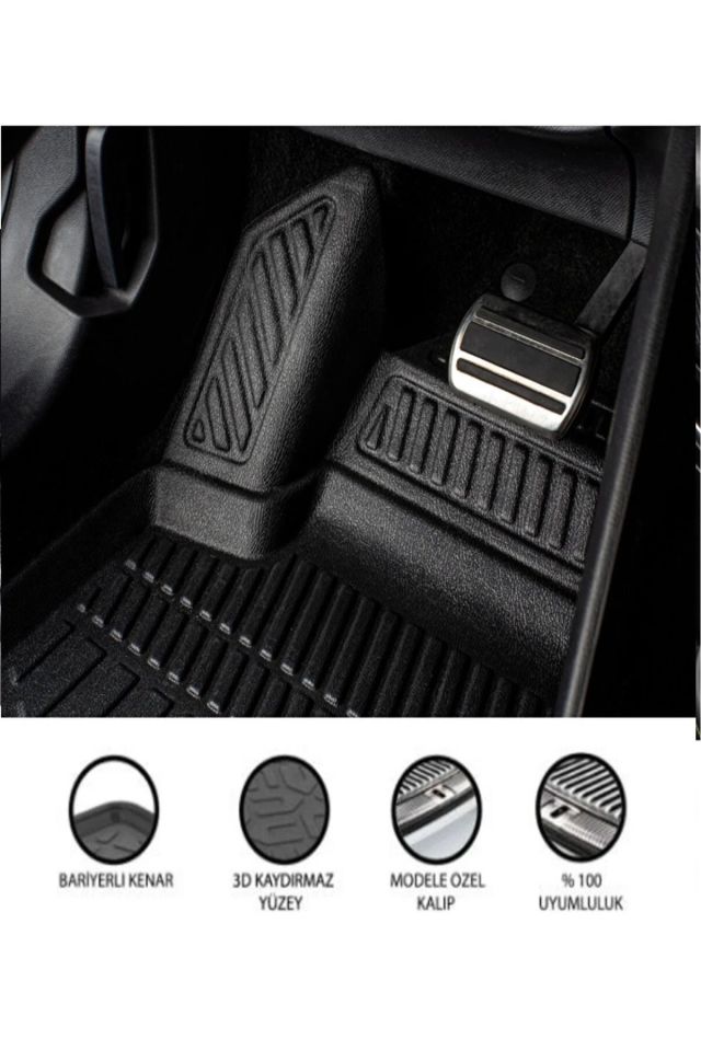 Seat Leon 2012-2020 Arası 4D Araca Özel Havuzlu Kokusuz Paspas Takımı