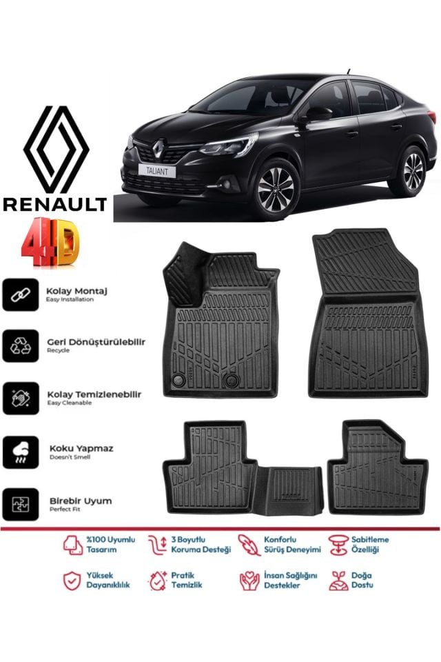 Renault Taliant 2021 Model 4D Havuzlu Paspas