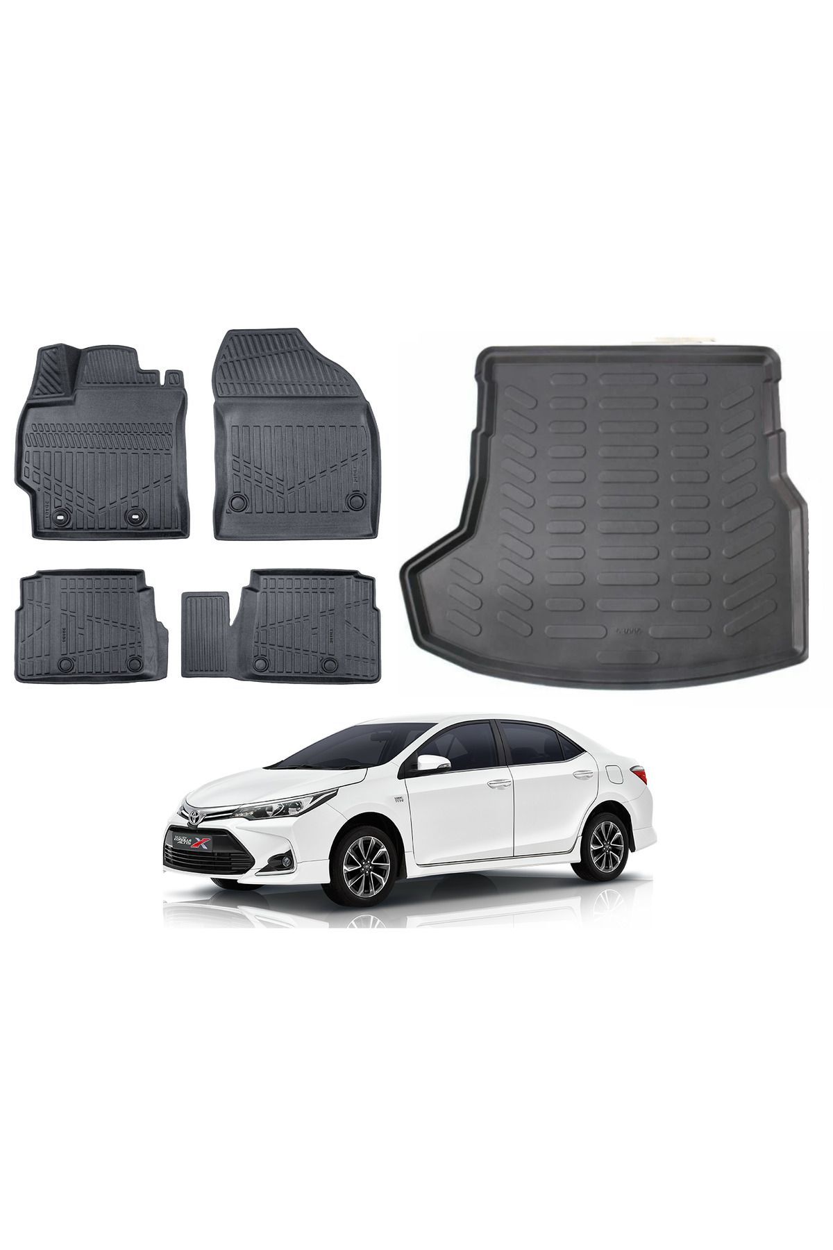 Toyota Corolla 2016 Model Bagaj Havuzu Paspas Takımı Maxi Eva Serisi