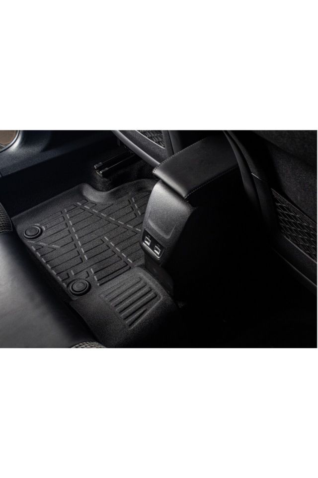 Volkswagen T-Cross 2022 Model Üst Esnek Bagaj Havuzu Araca Özel Siyah Paspas Takımı