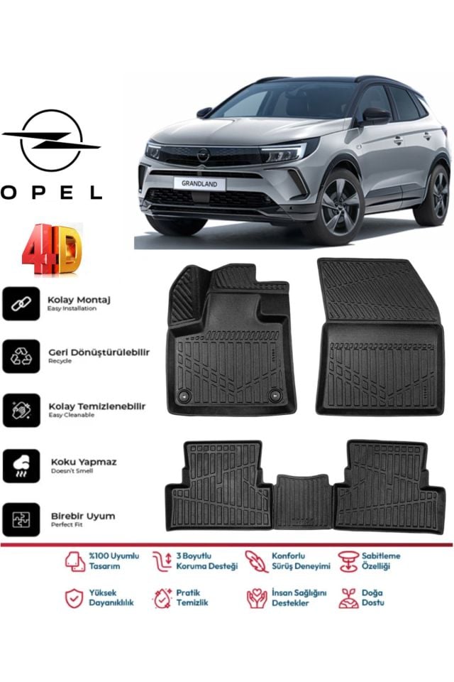 Opel Grandland 2025 Model 4D Havuzlu Paspas
