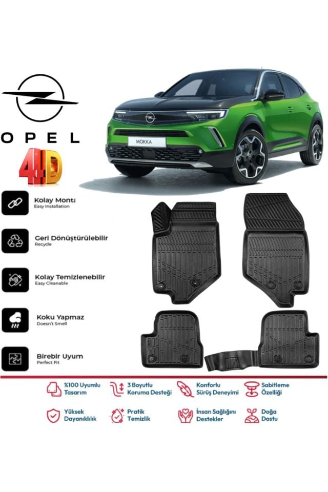 Opel Mokka 2022 Model 4D Havuzlu Paspas