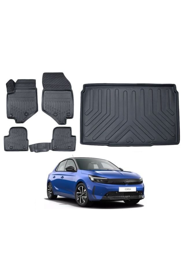 Opel Corsa F 2022 Model Bagaj Havuzu Paspas Takımı Maxi Eva Serisi