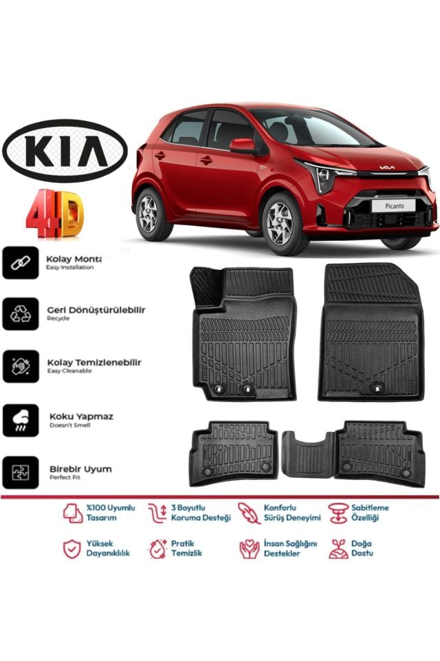Kia Picanto 2012 Model 4D Havuzlu Paspas