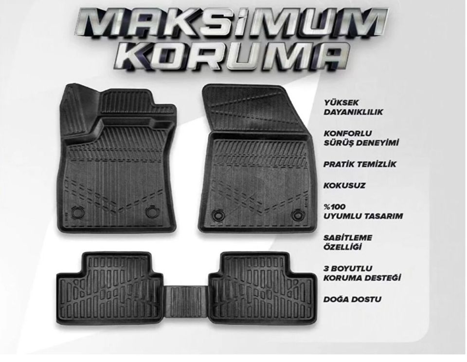 Citroen Nemo Combi 2007 Ve Sonrası 3D Bagaj Havuzu+4D Havuzlu Paspas Seti