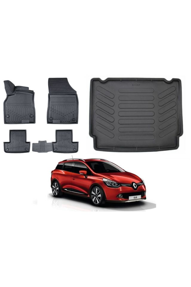 Renault Clio 4 Stw 2016 Model Bagaj Havuzu Paspas Takımı Pro Eva Serisi