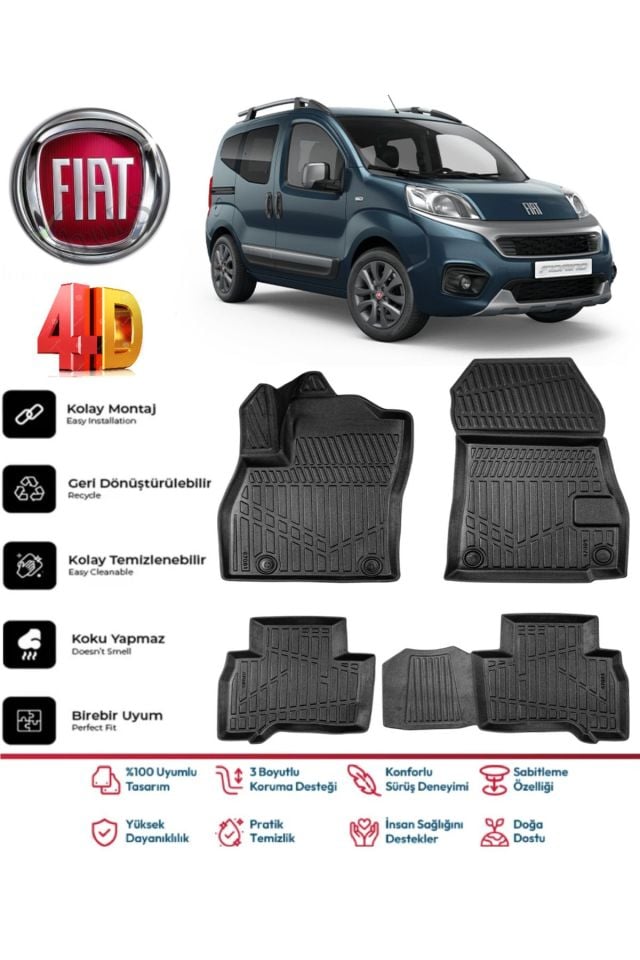 Fiat Fiorino 2010 Model 4D Havuzlu Paspas