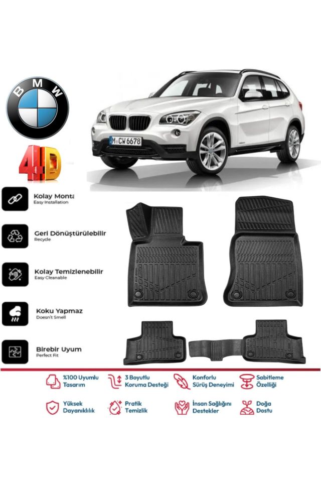 Bmw X1 2013 Model 4D Havuzlu Paspas