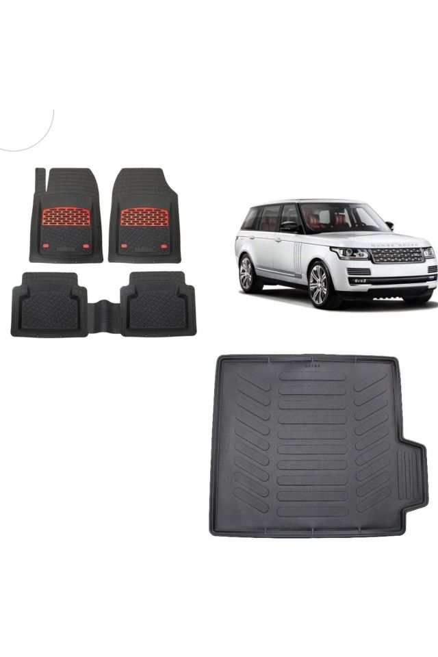 Land Rover Range Rover Voque 2020 Model 3D Bagaj Havuzu+3D Havuzlu Safir Kırmızı Kromlu Paspas