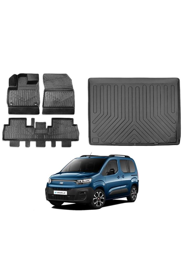 Fiat Doblo 2023 Model Bagaj Havuzu Paspas Takımı Pro Eva Serisi